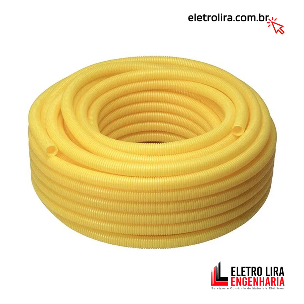 Mangueira Corrugada Amarela